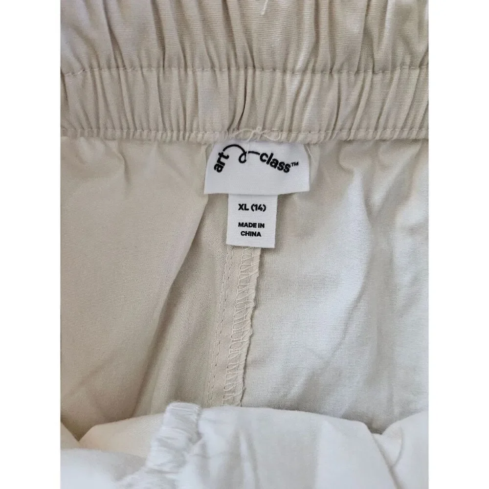 Art Class Cream Utility Cargo Pants Size XL